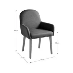 Agnes Carver Dining Chair, Fabric 28 Agnes Carver Dining Chair, Fabric -Home Luxe Studio 30891290 alt09