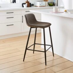 Jayden Counter Height Bar Stool, Faux Leather 23 Jayden Counter Height Bar Stool, Faux Leather -Home Luxe Studio 30891309 alt01