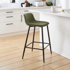 Jayden Counter Height Bar Stool, Faux Leather 37 Jayden Counter Height Bar Stool, Faux Leather -Home Luxe Studio 30891310 alt01