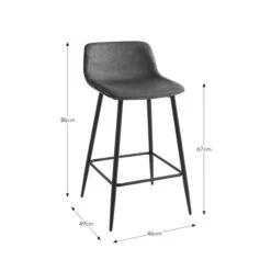 Jayden Counter Height Bar Stool, Faux Leather 41 Jayden Counter Height Bar Stool, Faux Leather -Home Luxe Studio 30891310 alt09