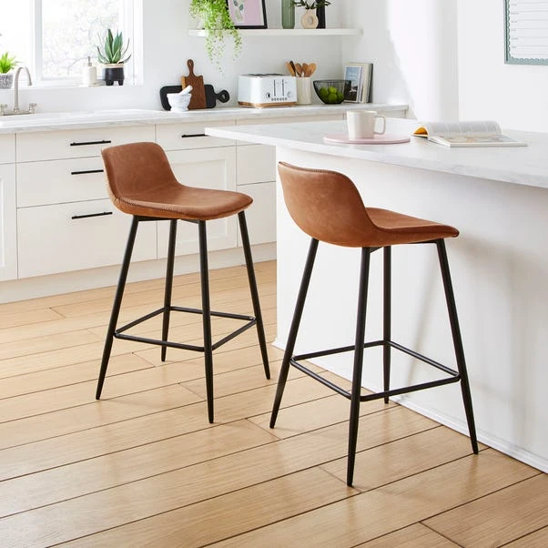 Jayden Counter Height Bar Stool, Faux Leather 10 Jayden Counter Height Bar Stool, Faux Leather - Image 8