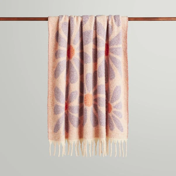 Retro Flower Mohair Throw 130cm X 180cm 9 Retro Flower Mohair Throw 130cm X 180cm - Image 7