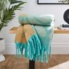 Retro Flower Mohair Throw 130cm X 180cm 1 Retro Flower Mohair Throw 130cm X 180cm -Home Luxe Studio 30891367