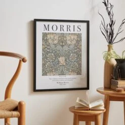 Honeysuckle By William Morris Framed Print -Home Luxe Studio 30892088