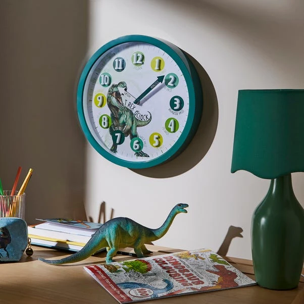 Kid's Dino Tell The Time Wall Clock 3 Kid's Dino Tell The Time Wall Clock