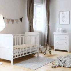 Little Acorns Classic Cot Bed And 3 Drawer Chest Nursery Set 24 Little Acorns Classic Cot Bed And 3 Drawer Chest Nursery Set -Home Luxe Studio 30892451
