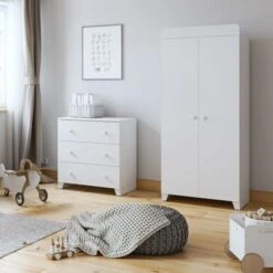 Little Acorns Classic 3 Drawer Chest And Wardrobe Nursery Set 27 Little Acorns Classic 3 Drawer Chest And Wardrobe Nursery Set -Home Luxe Studio 30892452 alt06