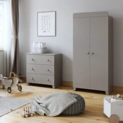 Little Acorns Classic 3 Drawer Chest And Wardrobe Nursery Set 20 Little Acorns Classic 3 Drawer Chest And Wardrobe Nursery Set -Home Luxe Studio 30892455 alt05