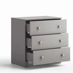 Little Acorns Classic Oak Effect 3 Drawer Chest And Wardrobe Nursery Set 16 Little Acorns Classic Oak Effect 3 Drawer Chest And Wardrobe Nursery Set -Home Luxe Studio 30892461 alt02