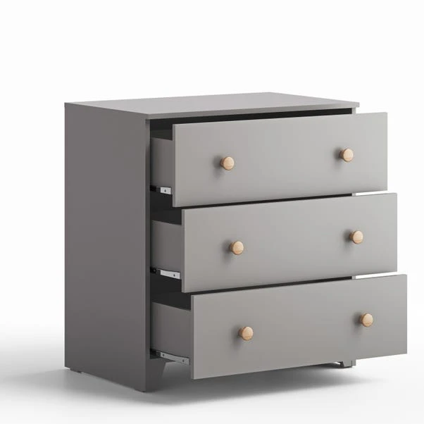 Little Acorns Classic Oak Effect 3 Drawer Chest And Wardrobe Nursery Set 5 Little Acorns Classic Oak Effect 3 Drawer Chest And Wardrobe Nursery Set - Image 3