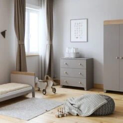 Little Acorns Classic Oak Effect 3 Piece Nursery Furniture Set 28 Little Acorns Classic Oak Effect 3 Piece Nursery Furniture Set -Home Luxe Studio 30892462 alt08