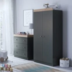 Little Acorns Burlington 3 Drawer Chest And Wardrobe Nursery Set 24 Little Acorns Burlington 3 Drawer Chest And Wardrobe Nursery Set -Home Luxe Studio 30892467