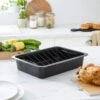 Heavy Gauge Non-stick Roaster With Rack, 37cm 2 Heavy Gauge Non-stick Roaster With Rack, 37cm -Home Luxe Studio 30892511