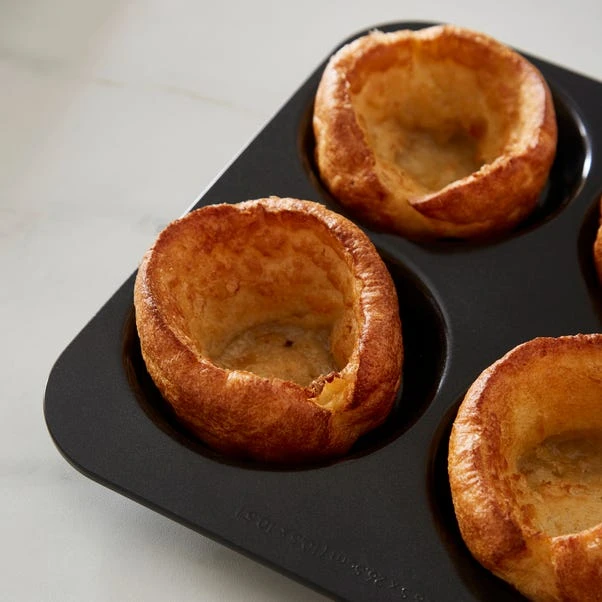 Heavy Gauge Non-stick Yorkshire Pud Tray, 4 Cup 4 Heavy Gauge Non-stick Yorkshire Pud Tray, 4 Cup - Image 2