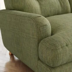 Martha Faux Linen Snuggle Chair -Home Luxe Studio 30892918 alt05