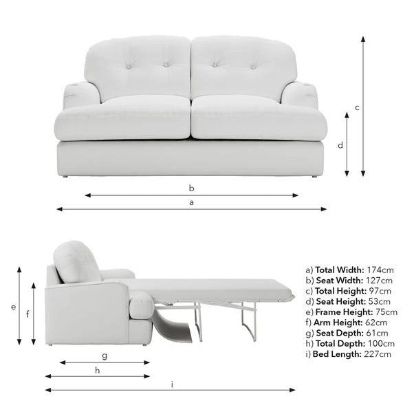 Martha Vintage Velvet 2 Seater Sofa Bed 19 Martha Vintage Velvet 2 Seater Sofa Bed - Image 17