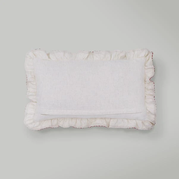 Primrose Floral Ruffle Edge Rectangular Cushion 7 Primrose Floral Ruffle Edge Rectangular Cushion - Image 5