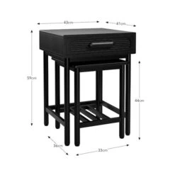 Khari Nesting Side Tables, Mango Wood -Home Luxe Studio 30893658 alt09