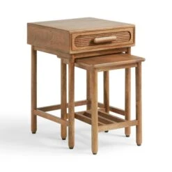 Khari Nesting Side Tables, Mango Wood -Home Luxe Studio 30893660 alt04