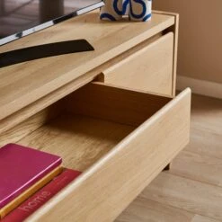 Elements Holmes Extra Wide TV Unit For TVs Up To 80", Oak 11 Elements Holmes Extra Wide TV Unit For TVs Up To 80", Oak -Home Luxe Studio 30893746 alt02