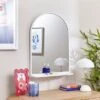 Arched Wall Mirror With Shelf -Home Luxe Studio 30893761