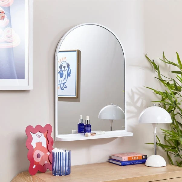 Arched Wall Mirror With Shelf 3 Arched Wall Mirror With Shelf