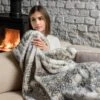 Dreamland IntelliHeat Fallow Deer Faux Fur Heated Throw 2 Dreamland IntelliHeat Fallow Deer Faux Fur Heated Throw -Home Luxe Studio 30893778