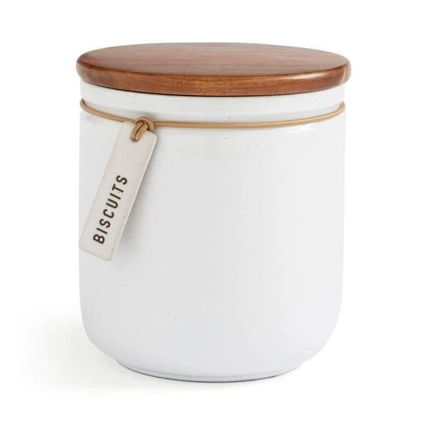 Elements Cream Speckled Hang Tag Biscuit Jar 5 Elements Cream Speckled Hang Tag Biscuit Jar - Image 3