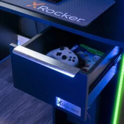 X Rocker Electra Desk With Wireless Charging And LED Lights 18 X Rocker Electra Desk With Wireless Charging And LED Lights -Home Luxe Studio 30895065 alt02