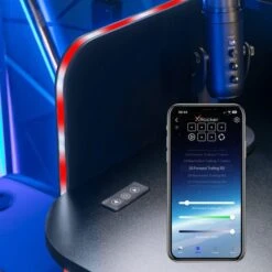 X Rocker Electra Desk With Wireless Charging And LED Lights 19 X Rocker Electra Desk With Wireless Charging And LED Lights -Home Luxe Studio 30895065 alt03