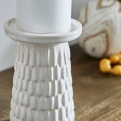 Zen Ceramic Pillar Candle Holder 12 Zen Ceramic Pillar Candle Holder -Home Luxe Studio 30896023 alt02