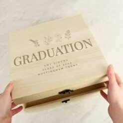 Personalised Floral Wooden Memory Box -Home Luxe Studio 30897515 alt05