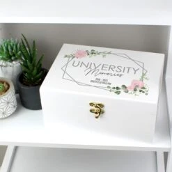 Personalised Abstract Rose White Wooden Memory Box 15 Personalised Abstract Rose White Wooden Memory Box -Home Luxe Studio 30897516 alt05