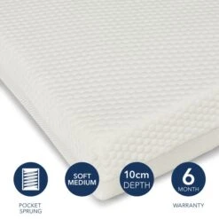 Ickle Bubba Premium Pocket Sprung Cot Mattress -Home Luxe Studio 30897565