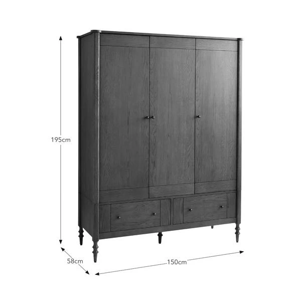 Ratcliffe Triple Wardrobe 9 Ratcliffe Triple Wardrobe - Image 7