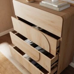 Aldo 4 Drawer Chest, Light Oak 11 Aldo 4 Drawer Chest, Light Oak -Home Luxe Studio 30897776 alt02