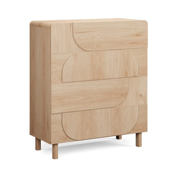 Aldo 4 Drawer Chest, Light Oak 8 Aldo 4 Drawer Chest, Light Oak - Image 6