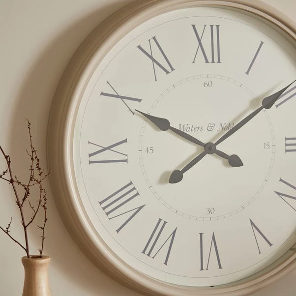 Cream Vintage Pocket Watch Indoor Outdoor Wall Clock 4 Cream Vintage Pocket Watch Indoor Outdoor Wall Clock - Image 2