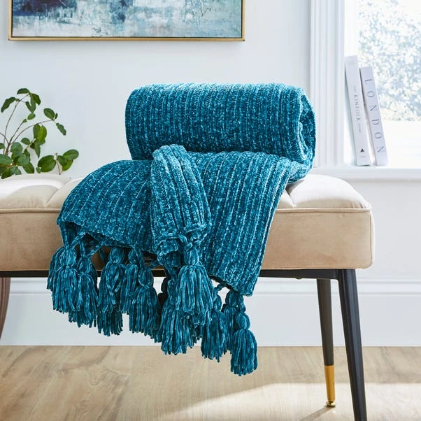 Chunky Chenille Throw 130x180cm 18 Chunky Chenille Throw 130x180cm - Image 16