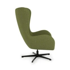 Kuvert Soft Marl Swivel Chair, Moss -Home Luxe Studio 30899582 alt03