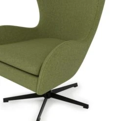 Kuvert Soft Marl Swivel Chair, Moss -Home Luxe Studio 30899582 alt06