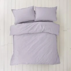 100% Organic Cotton Duvet Cover And Pillowcase Set 25 100% Organic Cotton Duvet Cover And Pillowcase Set -Home Luxe Studio 30899617 alt03