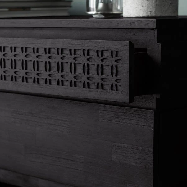 Baytown Boutique 4 Drawer Chest, Black 4 Baytown Boutique 4 Drawer Chest, Black - Image 2