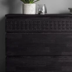 Baytown Boutique 4 Drawer Chest, Black 10 Baytown Boutique 4 Drawer Chest, Black -Home Luxe Studio 30899759 alt03