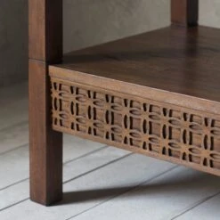 Baytown Retreat Open Wardrobe, Dark Wood 8 Baytown Retreat Open Wardrobe, Dark Wood -Home Luxe Studio 30899778 alt02