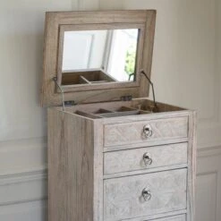 Modesto 4 Drawer Narrow Vanity Chest 10 Modesto 4 Drawer Narrow Vanity Chest -Home Luxe Studio 30899789 alt04