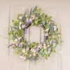 Artificial Spring Purple Florals Wreath 2 Artificial Spring Purple Florals Wreath -Home Luxe Studio 30901250