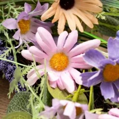 Artificial Spring Purple Florals Wreath 11 Artificial Spring Purple Florals Wreath -Home Luxe Studio 30901250 alt02