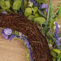 Artificial Spring Purple Florals Wreath 13 Artificial Spring Purple Florals Wreath -Home Luxe Studio 30901250 alt04
