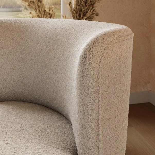 Modern Curves Boucle Occasional Chair 5 Modern Curves Boucle Occasional Chair - Image 3